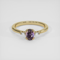 0.70 Ct. Bi Color Sapphire Ring, 14K Yellow Gold 1