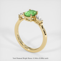 0.90 Ct. Gemstone Ring, 14K Yellow Gold 2