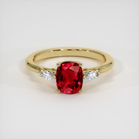 1.64 Ct. Ruby Ring, 14K Yellow Gold 1