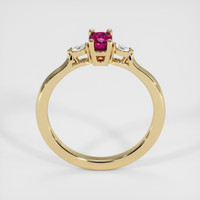 0.51 Ct. Ruby Ring, 14K Yellow Gold 3