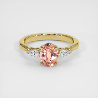0.97 Ct. Sapphire Ring, 14K Yellow Gold 1