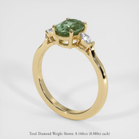 1.59 Ct. Sapphire Ring, 14K Yellow Gold 2