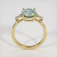 4.70 Ct. Bluish Green Sapphire Ring, 14K Yellow Gold 3