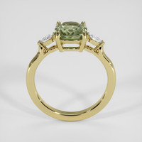 2.00 Ct. Green Sapphire Ring, 14K Yellow Gold 3