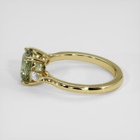 2.00 Ct. Green Sapphire Ring, 14K Yellow Gold 4