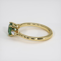 1.22 Ct. Green Sapphire Ring, 14K Yellow Gold 4