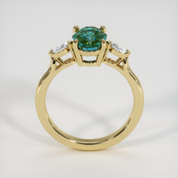 2.00 Ct. Bluish Green Sapphire Ring, 14K Yellow Gold 3