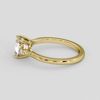 1.53 Ct. Peach Sapphire Ring, 14K Yellow Gold 3