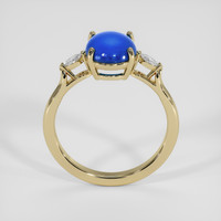 4.30 Ct. Blue Sapphire Ring, 14K Yellow Gold 3