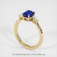 1.58 Ct. Sapphire Ring, 14K Yellow Gold 2