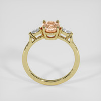 1.47 Ct. Peach Sapphire Ring, 14K Yellow Gold 3