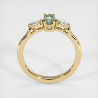 0.46 Ct. Green Sapphire Ring, 14K Yellow Gold 3
