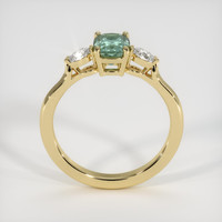 1.10 Ct. Green Sapphire Ring, 14K Yellow Gold 3