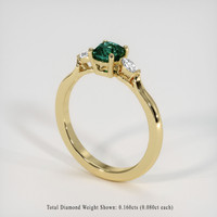 1.01 Ct. Sapphire Ring, 14K Yellow Gold 2