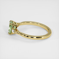 1.56 Ct. Green Sapphire Ring, 14K Yellow Gold 4