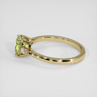 1.68 Ct. Yellowish Green Sapphire Ring, 14K Yellow Gold 4