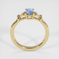 0.88 Ct. Blue Sapphire Ring, 18K Yellow Gold 3