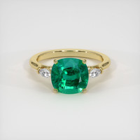 2.79 Ct. Emerald Ring, 18K Yellow Gold 1