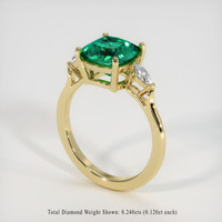 2.79 Ct. Emerald Ring, 18K Yellow Gold 2