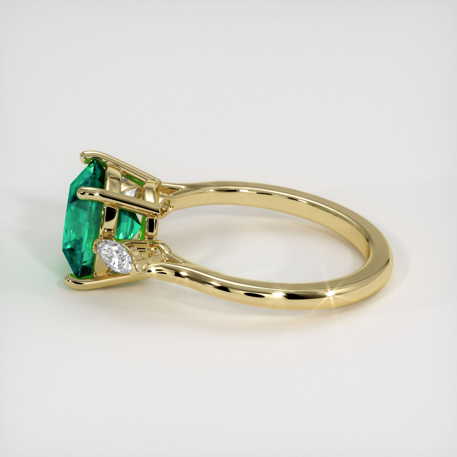 Emerald Ring 2.79 Ct. 18K Yellow Gold | The Natural Emerald Company