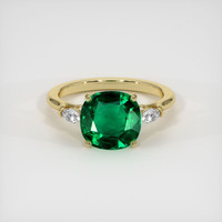 2.39 Ct. Emerald Ring, 18K Yellow Gold 1