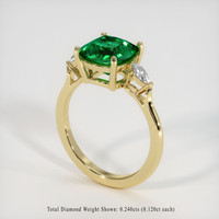 2.39 Ct. Emerald Ring, 18K Yellow Gold 2