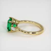 2.84 Ct. Emerald Ring, 18K Yellow Gold 4