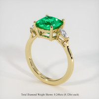 2.59 Ct. Emerald Ring, 18K Yellow Gold 2