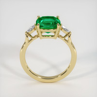 3.72 Ct. Emerald Ring, 18K Yellow Gold 3