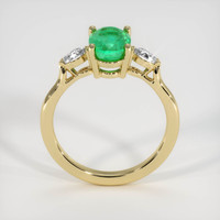 1.19 Ct. Emerald Ring, 18K Yellow Gold 3