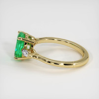 1.19 Ct. Emerald Ring, 18K Yellow Gold 4