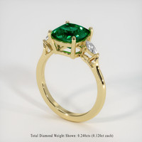 2.58 Ct. Emerald Ring, 18K Yellow Gold 2