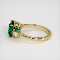 2.58 Ct. Emerald Ring, 18K Yellow Gold 4