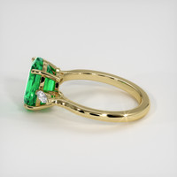 2.63 Ct. Emerald Ring, 18K Yellow Gold 4