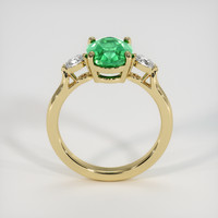 2.11 Ct. Emerald Ring, 18K Yellow Gold 3