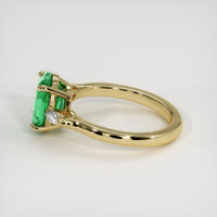 2.11 Ct. Emerald Ring, 18K Yellow Gold 4