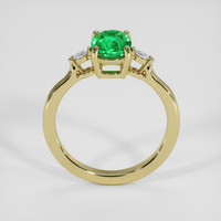 1.06 Ct. Emerald Ring, 18K Yellow Gold 3