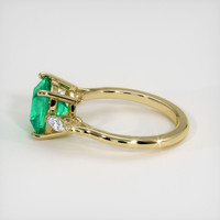 2.32 Ct. Emerald Ring, 18K Yellow Gold 4