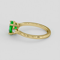 1.22 Ct. Emerald Ring, 18K Yellow Gold 4