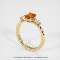 0.93 Ct. Gemstone Ring, 18K Yellow Gold 2