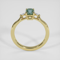 0.86 Ct. Bluish Green to Reddish Purple Alexandrite Ring, 18K Yellow Gold 3