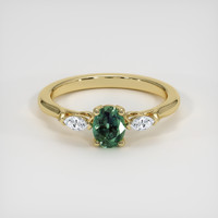 0.65 Ct. Gemstone Ring, 18K Yellow Gold 1