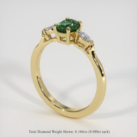 0.65 Ct. Gemstone Ring, 18K Yellow Gold 2