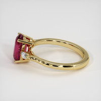 2.20 Ct. Ruby Ring, 18K Yellow Gold 4
