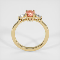 0.97 Ct. Padparadscha Sapphire Ring, 18K Yellow Gold 3