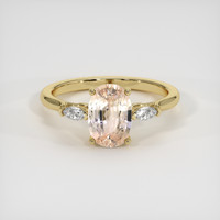 1.75 Ct. Padparadscha Sapphire Ring, 18K Yellow Gold 1