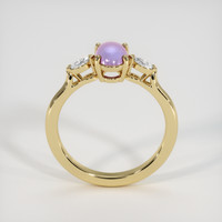 1.32 Ct. Purple Sapphire Ring, 18K Yellow Gold 3