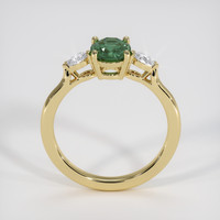 1.22 Ct. Green Sapphire Ring, 18K Yellow Gold 3