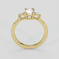 1.53 Ct. Peach Sapphire Ring, 18K Yellow Gold 3