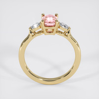 1.24 Ct. Pink Sapphire Ring, 18K Yellow Gold 3
